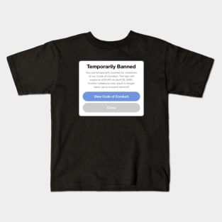 Temporarily Banned Kids T-Shirt